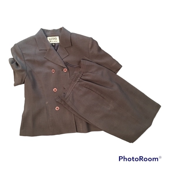 Kasper ASL Petite Vintage Double Breasted Suit in Size 2P - Picture 13 of 13